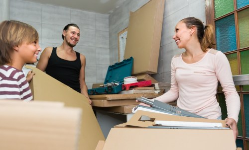 Removal team helping with a house move in Swiss Cottage