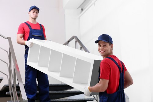 Removal team handling a residential move in Swiss Cottage