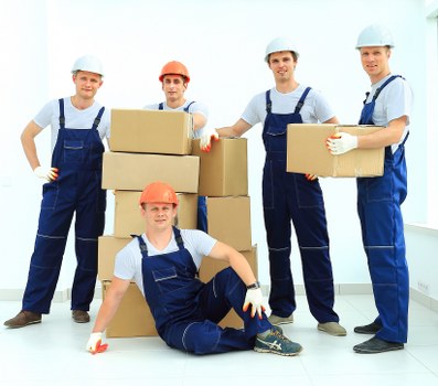 Moving crew completing a final delivery in Swiss Cottage