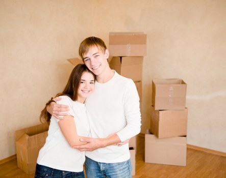 Reusable household items prepared for charity donation after a local move