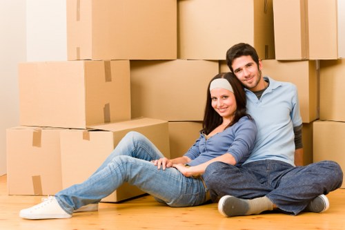 Careful loading for apartment removals near Finchley Road